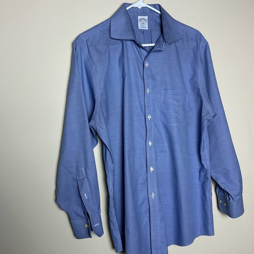 Brooks Brothers 16 1/2 2/3 1818 Regent fit non-iron suprema cotton dress shirt
